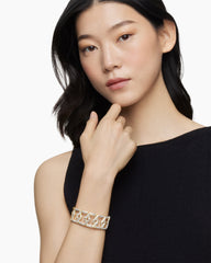 Carlyle™ Bracelet in 18K Yellow Gold with Diamonds, 24mm