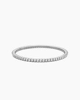 Pavé Stretch Bracelet in 18K White Gold with Diamonds, 3mm
