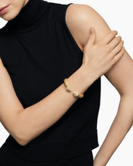 Renaissance® Cablespira Bracelet in 18K Yellow Gold with Diamonds, 9mm