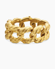 Cable Edge® Curb Chain Bracelet in 18K Yellow Gold, 23mm