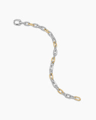 DY Madison® Chain Bracelet in Sterling Silver with 18K Yellow Gold, 5.5mm
