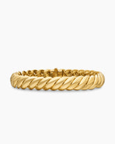 Sculpted Cable Bracelet in 18K Yellow Gold, 8.5mm