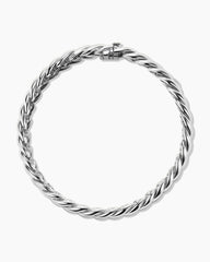 Sculpted Cable Bracelet in Sterling Silver, 8.5mm