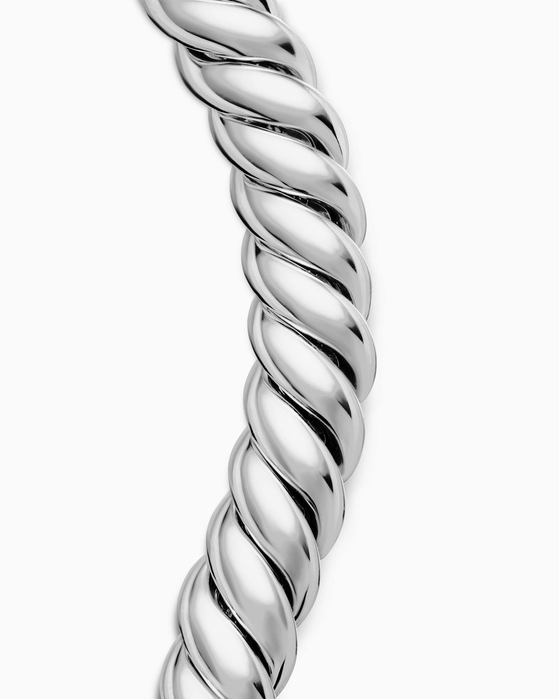 Sculpted Cable Triple Wrap Bracelet in Sterling Silver, 8.5mm