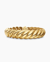 Sculpted Cable Bracelet in 18K Yellow Gold, 14mm