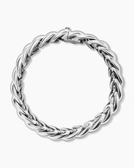 Sculpted Cable Bracelet in Sterling Silver, 14mm