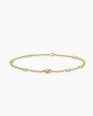 Petite Modern Renaissance® Station Bracelet in 18K Yellow Gold with Diamonds, 4.6mm