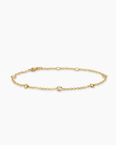 Petite Modern Renaissance® Station Bracelet in 18K Yellow Gold with Diamonds, 4.6mm