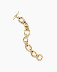 DY Mercer® Chain Bracelet in 18K Yellow Gold with Diamonds, 20mm