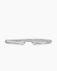 Cable Flex® Bracelet in Sterling Silver with Diamonds, 4mm