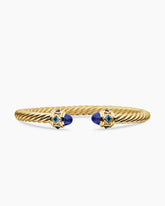 Renaissance® Cablespira Bracelet in 18K Yellow Gold with Lapis and Hampton Blue Topaz, 5mm