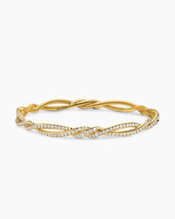 Wisteria® Bangle Bracelet in 18K Yellow Gold with Diamonds, 5.4mm