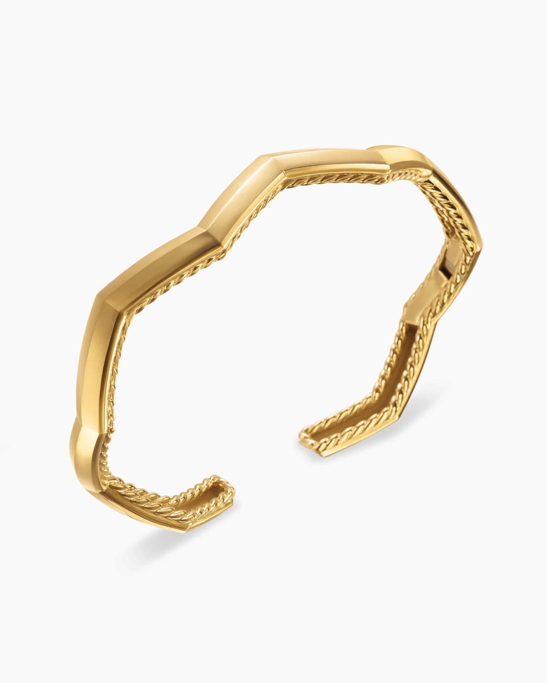 Zig Zag Stax™ Cuff Bracelet in 18K Yellow Gold, 5mm