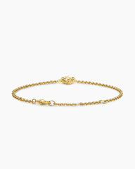 Micro Chatelaine® Chain Bracelet in 18K Yellow Gold with Champagne Citrine, 4mm