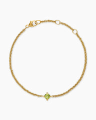 Micro Chatelaine® Chain Bracelet in 18K Yellow Gold with Peridot, 4mm