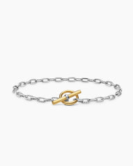 DY Madison® Toggle Chain Bracelet in Sterling Silver with 18K Yellow Gold, 3mm