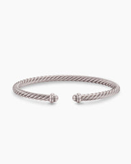 Classic Cable Bracelet in Sand Aluminum, 4mm