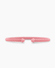 Classic Cable Bracelet in Pink Aluminum, 4mm