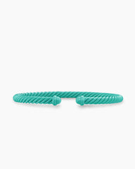 Classic Cable Bracelet in Turquoise Aluminum, 4mm