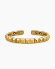 Pyramid Bangle Bracelet in 18K Yellow Gold, 6.5mm