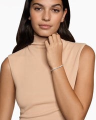 Tennis Bracelet in 18K Yellow Gold with Diamonds, 4mm