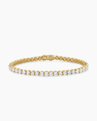 Tennis Bracelet in 18K Yellow Gold with Diamonds, 3.8mm