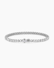 Tennis Bracelet in 18K White Gold with Diamonds, 3.8mm