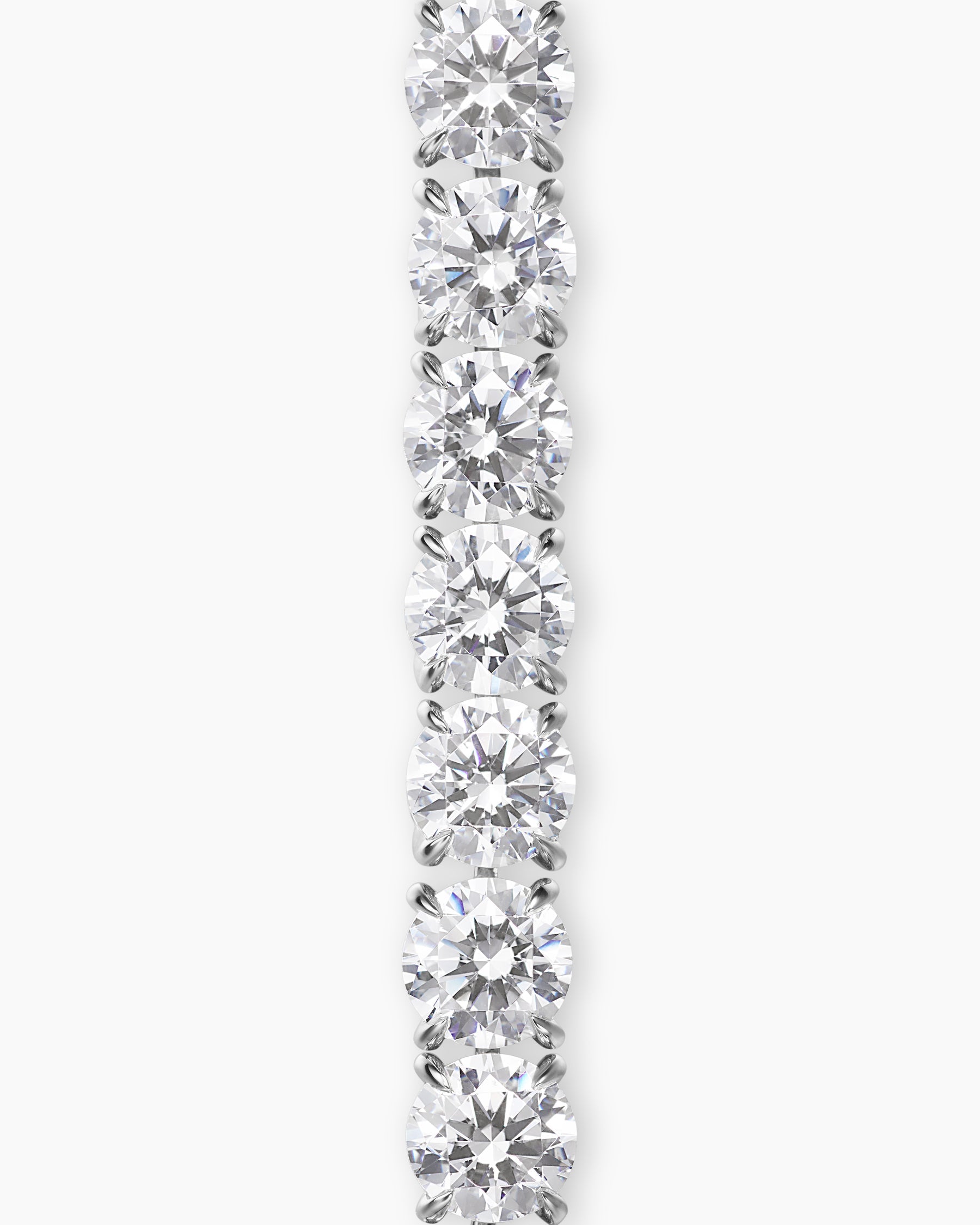 Tennis Bracelet in 18K White Gold with Diamonds, 3.8mm