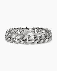 Curb Chain Bracelet in Platinum, 14.5mm