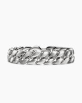 Curb Chain Bracelet in Platinum, 14.5mm