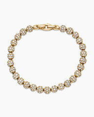 Spiritual Beads Bracelet in 18K Yellow Gold and Pavé Diamonds, 6mm