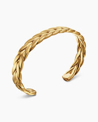 Chevron Cuff Bracelet in 18K Yellow Gold, 9mm
