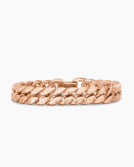 Curb Chain Bracelet in 18K Rose Gold, 11.5mm