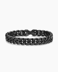 Curb Chain Bracelet in Black Titanium, 11.5mm