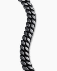 Curb Chain Bracelet in Black Titanium, 11.5mm