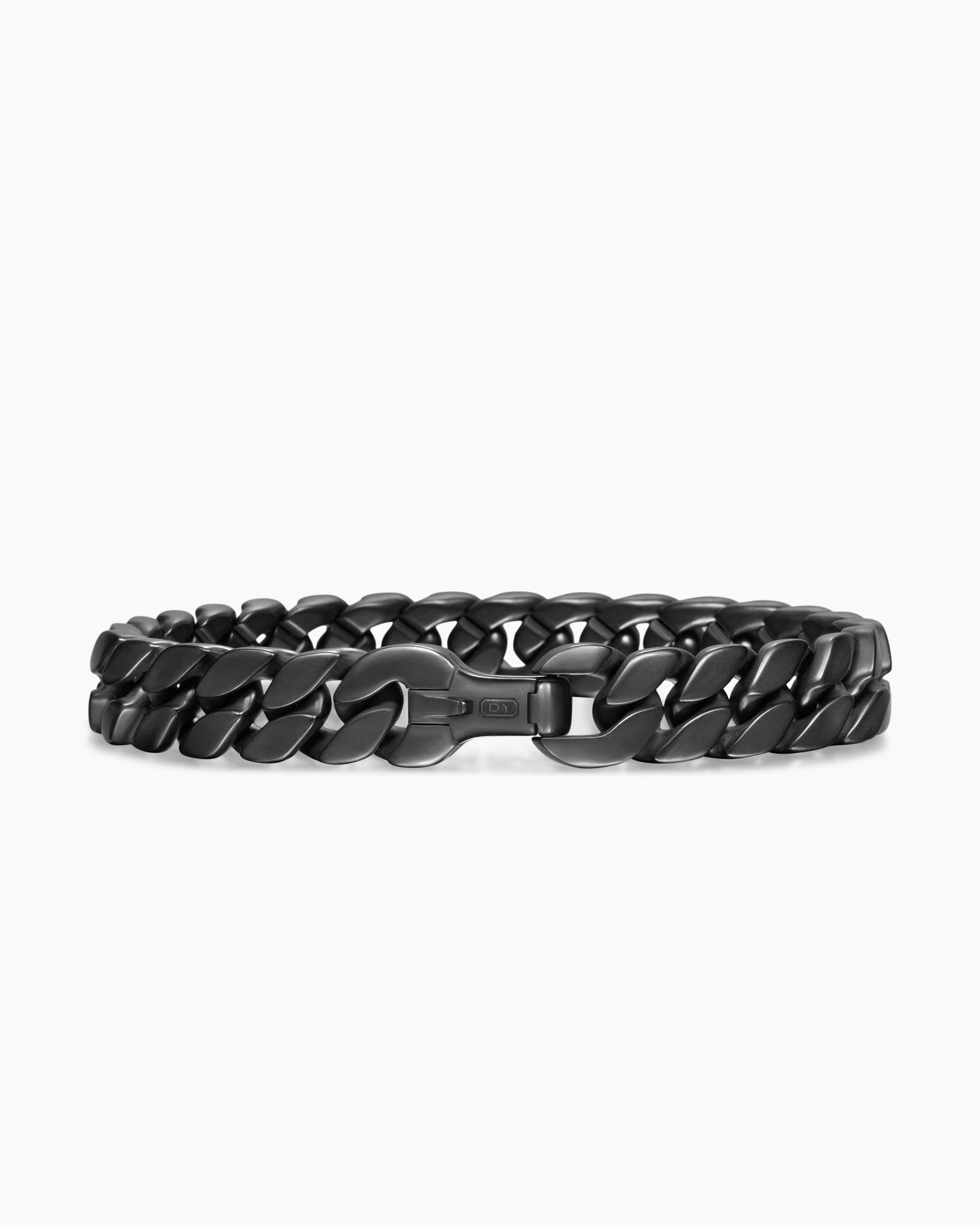 Curb Chain Bracelet in Black Titanium, 11.5mm