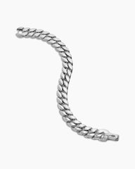 Curb Chain Bracelet in Sterling Silver, 11.5mm