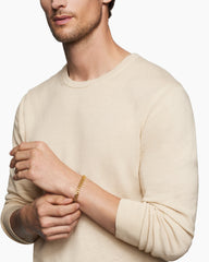 Curb Chain Bracelet in 18K Yellow Gold, 8mm