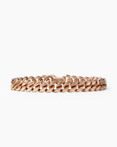 Curb Chain Bracelet in 18K Rose Gold, 8mm