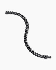 Curb Chain Bracelet in Black Titanium, 8mm