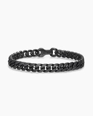 Curb Chain Bracelet in Black Titanium, 8mm