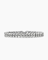 Curb Chain Bracelet in Platinum, 8mm