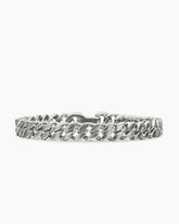 Curb Chain Bracelet in Sterling Silver, 8mm