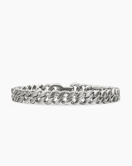 Curb Chain Bracelet in Sterling Silver, 8mm