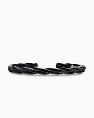 DY Helios™ Cuff Bracelet in Black Titanium, 6mm