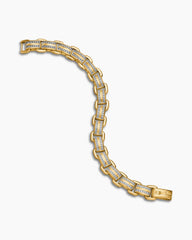 Streamline® Link Bracelet in 18K Yellow Gold with Diamonds, 7.5mm