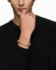 Streamline® Link Bracelet in 18K Yellow Gold with Diamonds, 7.5mm