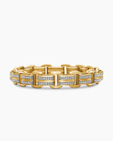 Streamline® Link Bracelet in 18K Yellow Gold with Diamonds, 7.5mm