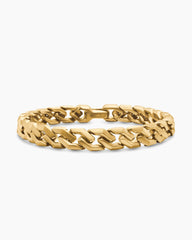 Curb Chain Angular Link Bracelet in 18K Yellow Gold, 8.7mm