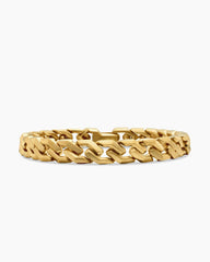 Curb Chain Angular Link Bracelet in 18K Yellow Gold, 8.7mm